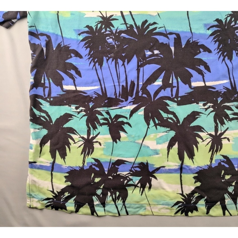 Tommy Bahama Veracruz Cay Shirt Mens XL Blue Palm Tree Hawaiian Beach Tropical - Picture 16 of 16